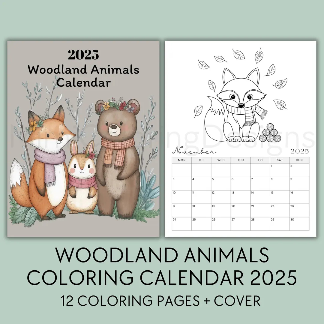 Printable Coloring Calendar