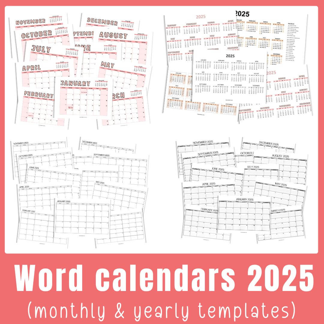 Word Calendar Template 2023 Calendarkart