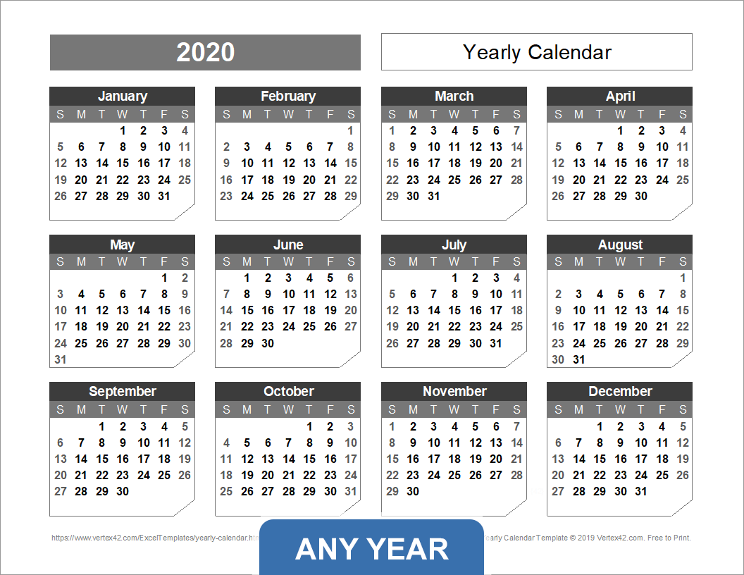 Yearly Calendar Template For 2025 And Beyond Yearly Calendar Template For 2025 And Beyond